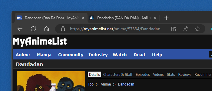 Anime Database Website